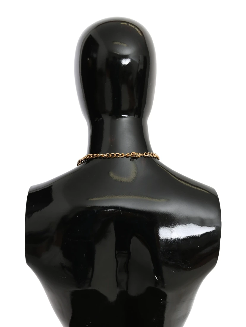 Green Leaves Gold Brass Crystal Flower Pendant Necklace