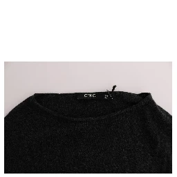 Gray Viscose Knitted Sweater