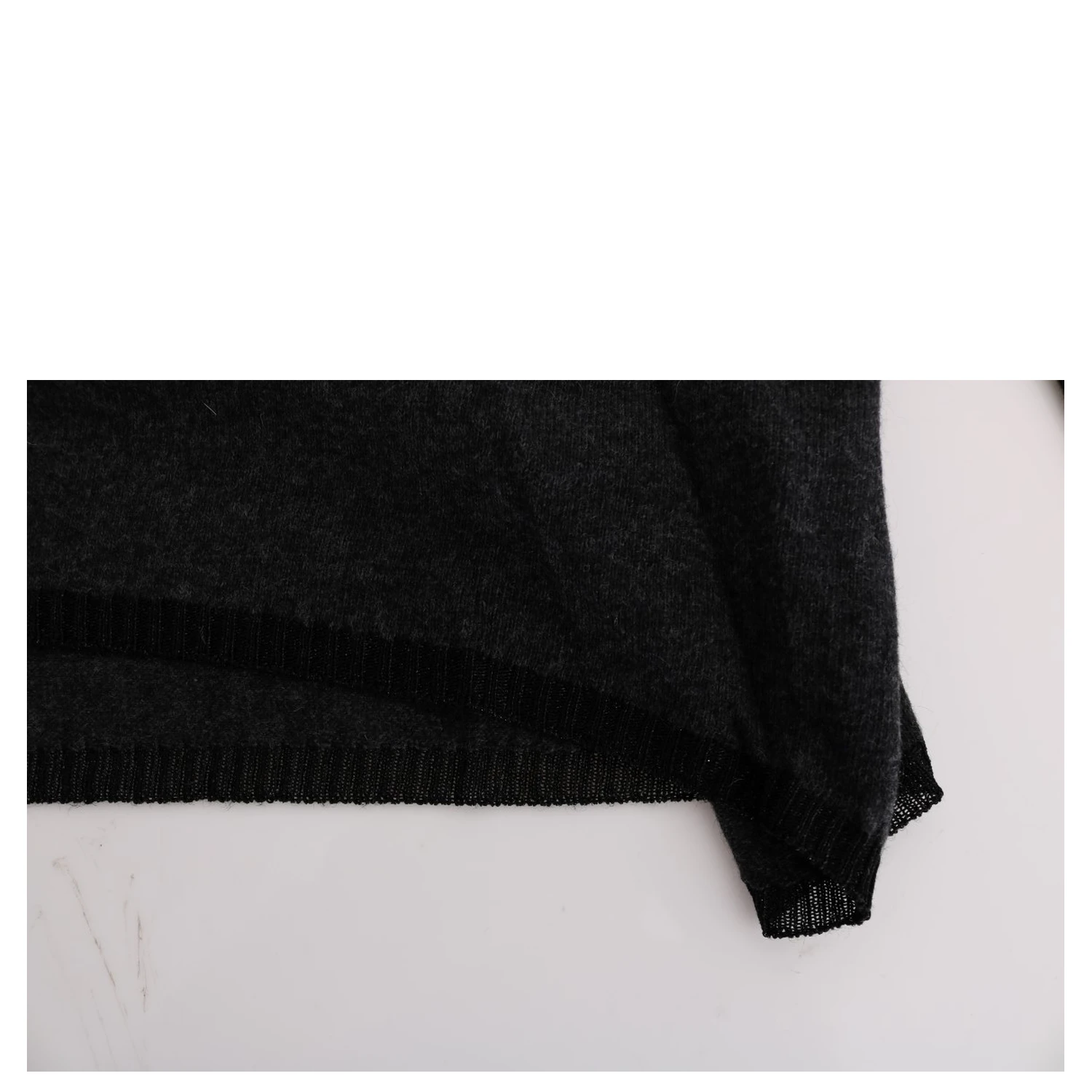 Gray Viscose Knitted Sweater