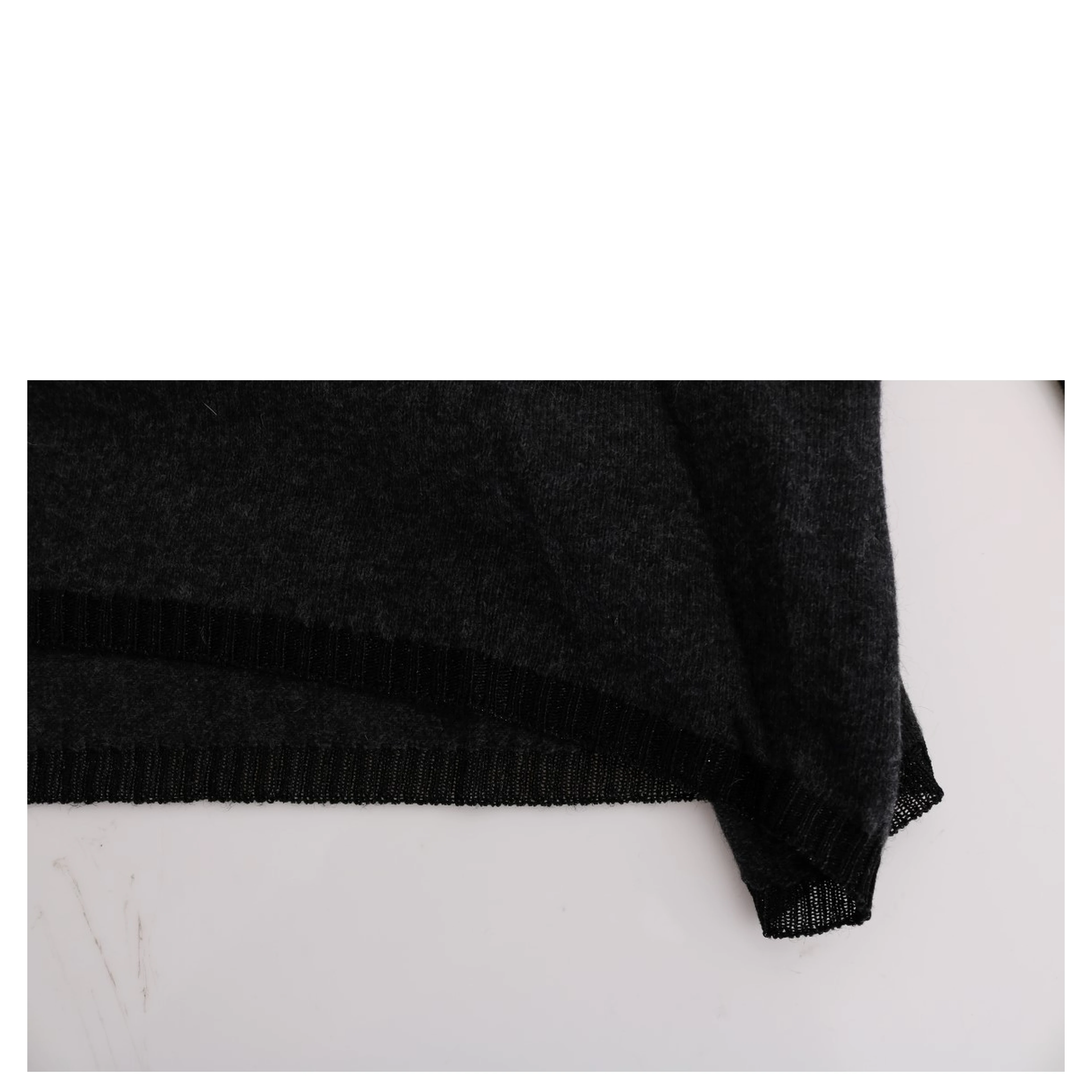 Gray Viscose Knitted Sweater