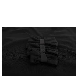 Black Wool Long Sleeve Shift Dress