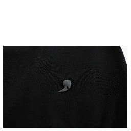 Black Wool Long Sleeve Shift Dress