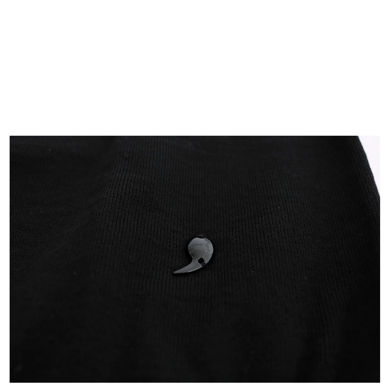 Black Wool Long Sleeve Shift Dress