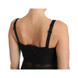 Black Silk Lace Dress Chemise Lingerie