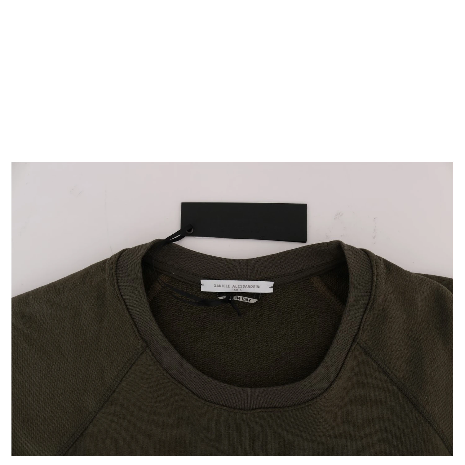 Green Crewneck Cotton Sweater