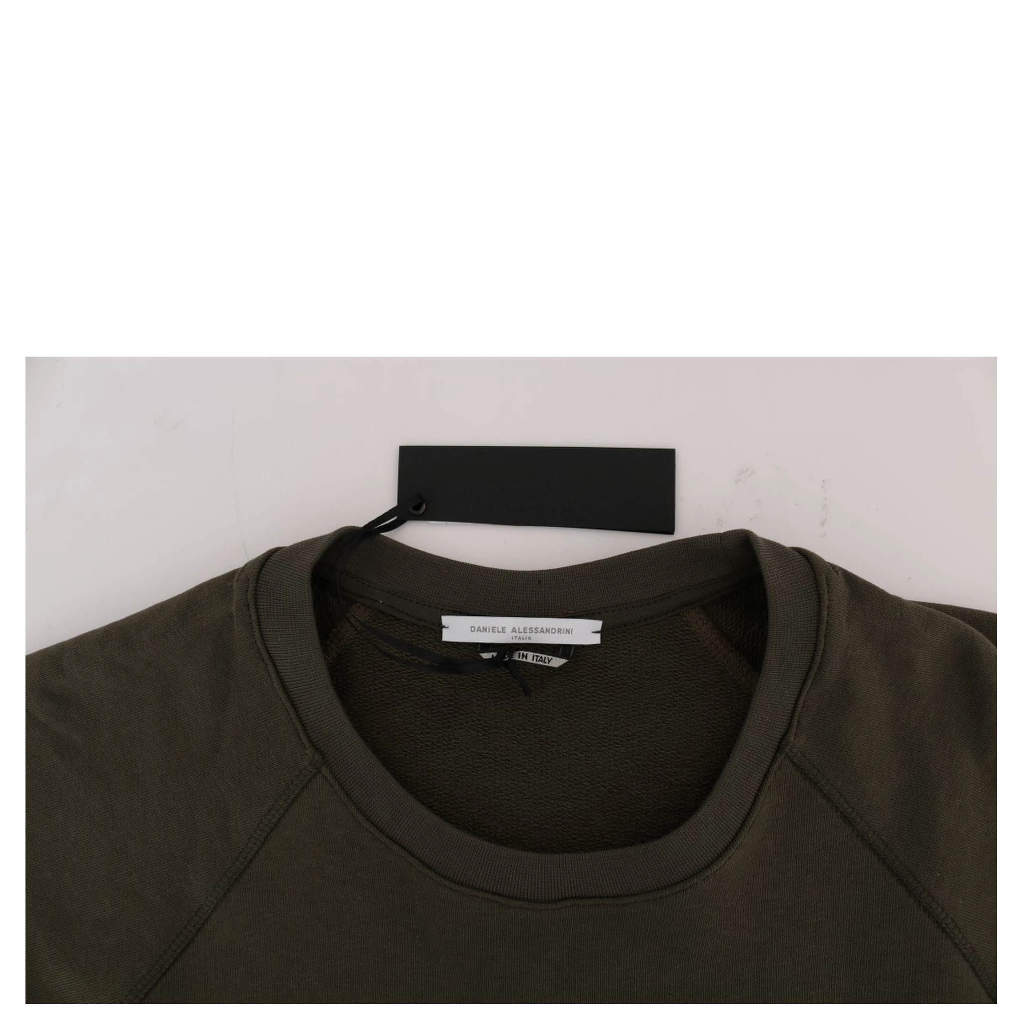 Green Crewneck Cotton Sweater