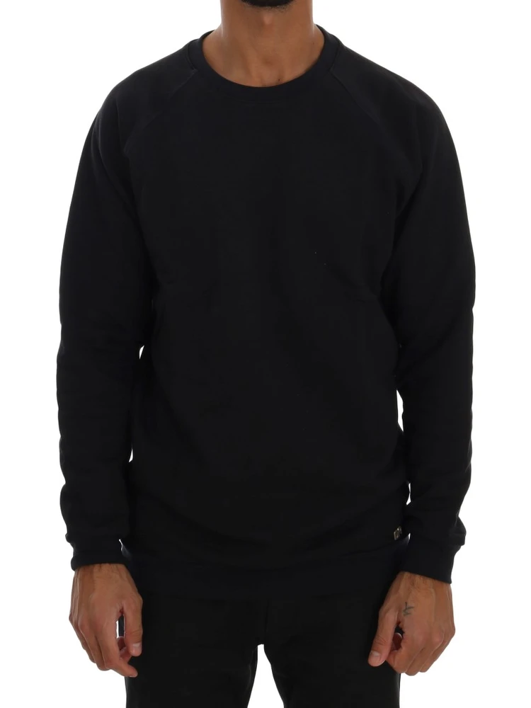 Blue Crewneck Cotton Sweater