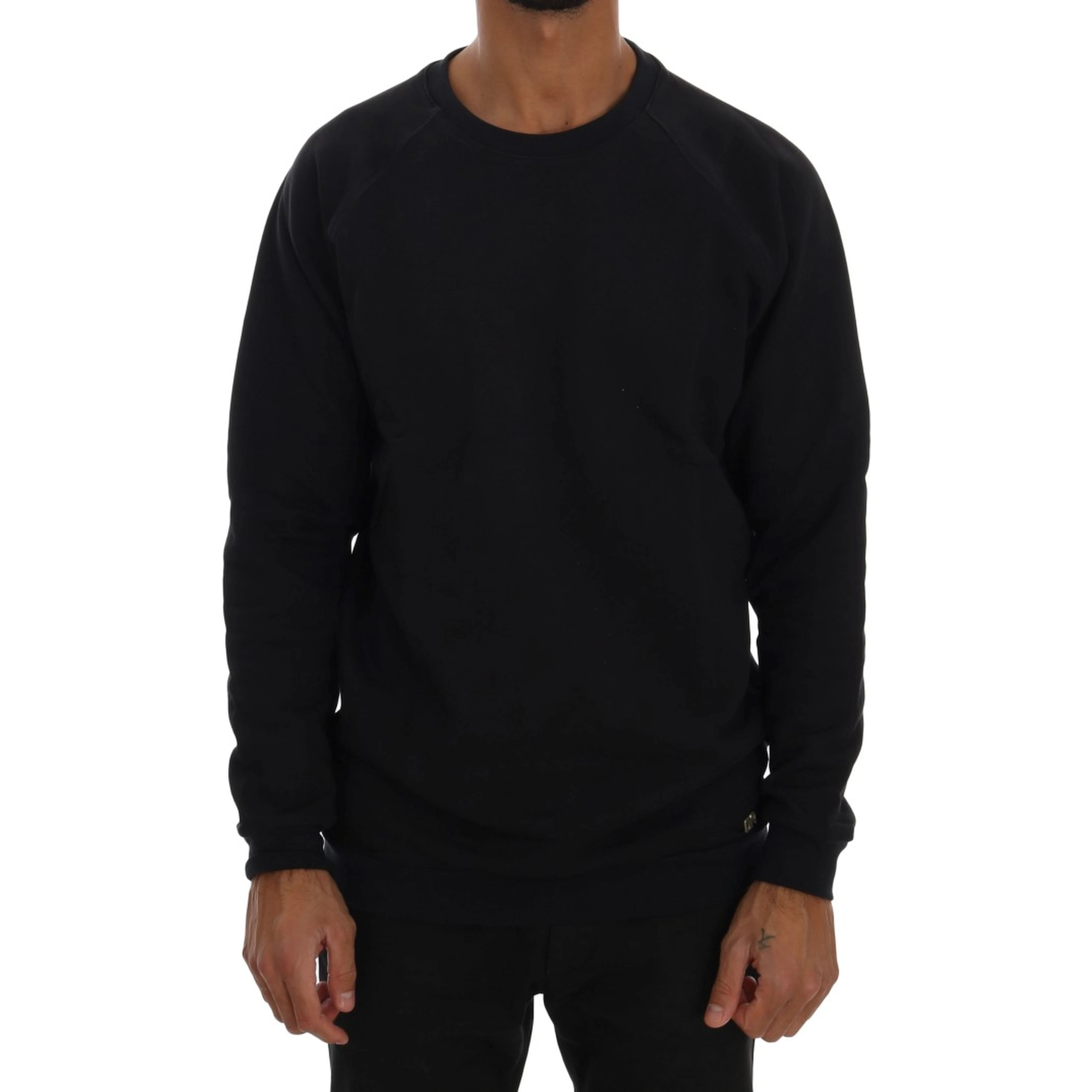 Blue Crewneck Cotton Sweater