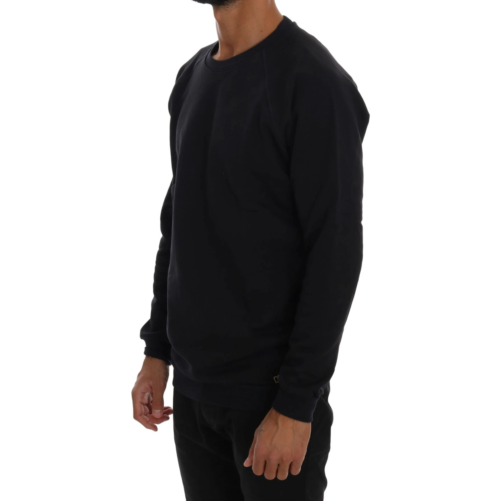 Blue Crewneck Cotton Sweater