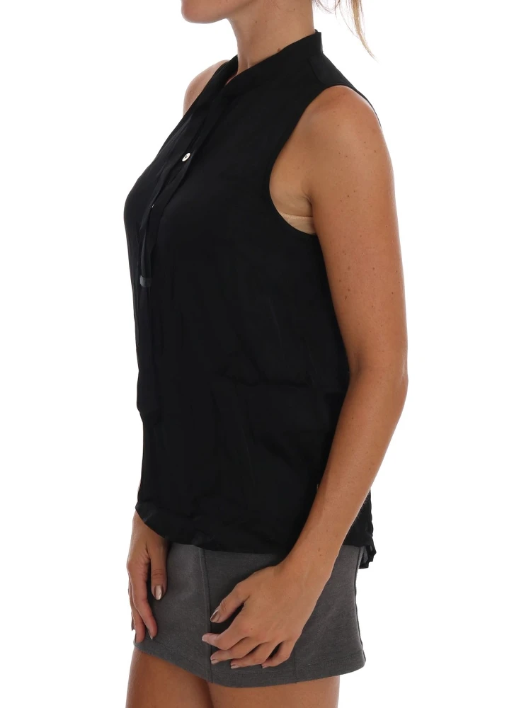 Black Sleeveless Viscose Blouse Top alternative