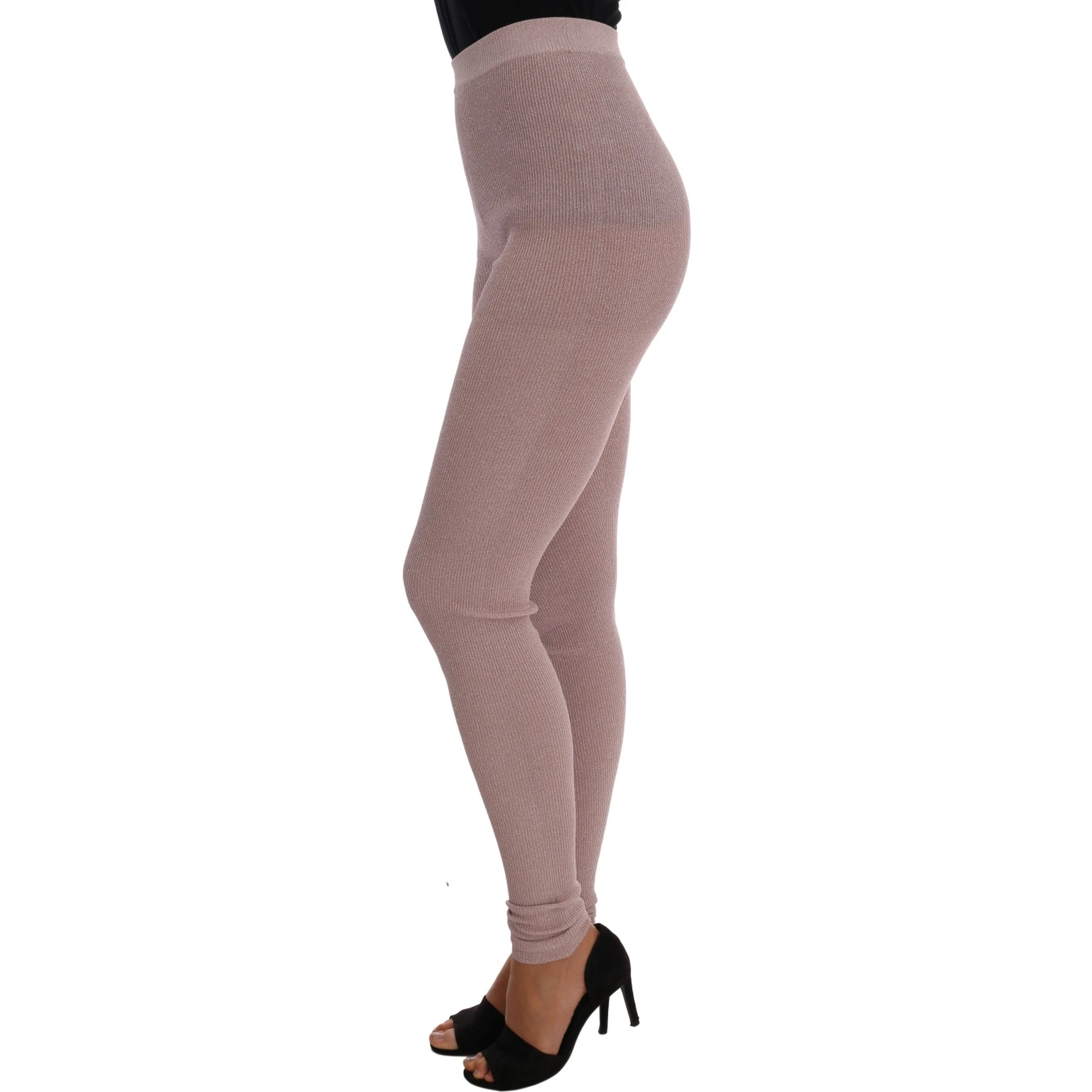 Pink Stretch Waist Tights Stockings
