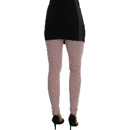 Pink Stretch Waist Tights Stockings