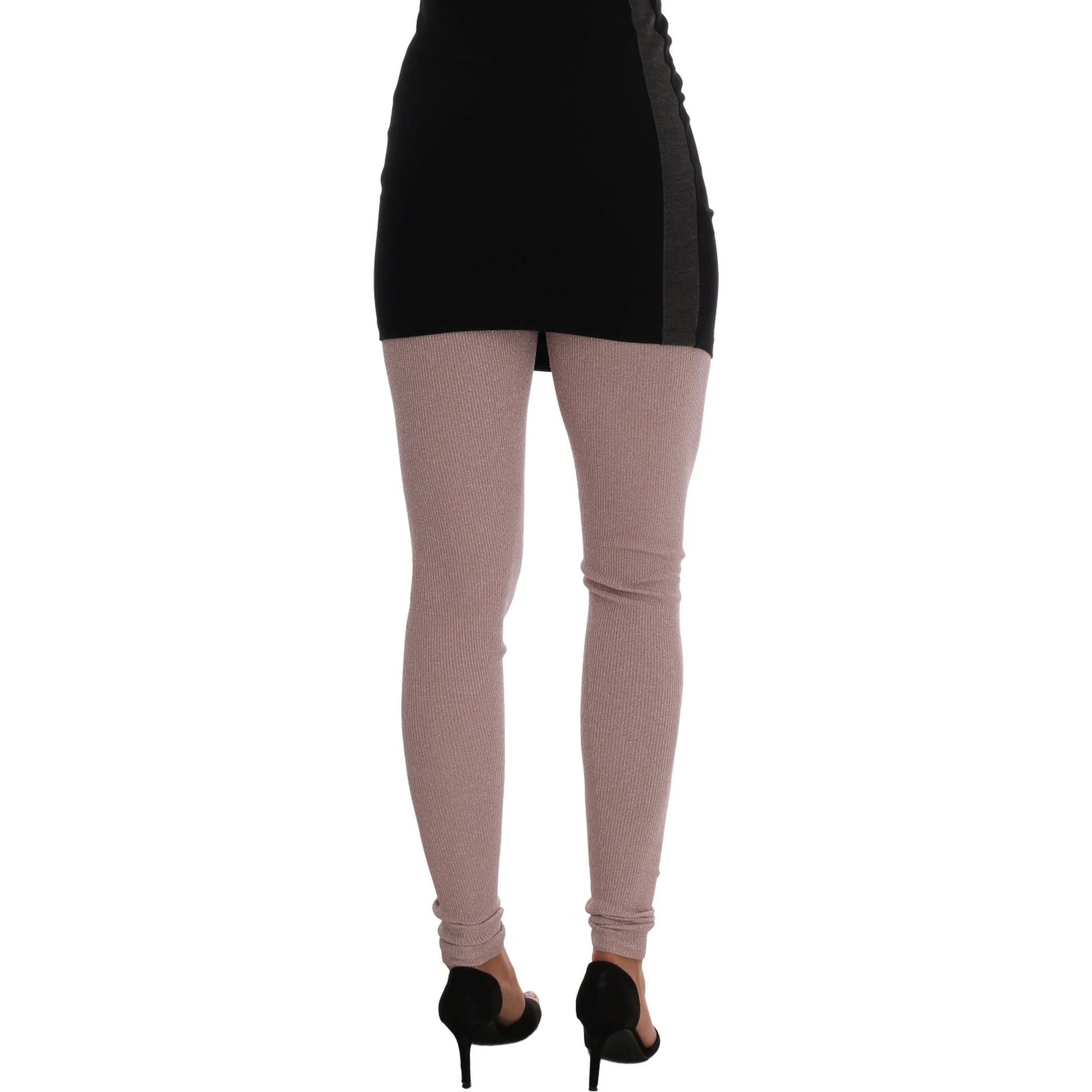 Pink Stretch Waist Tights Stockings