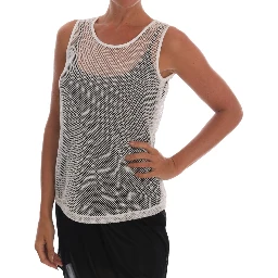White Net Tank Transparent Top