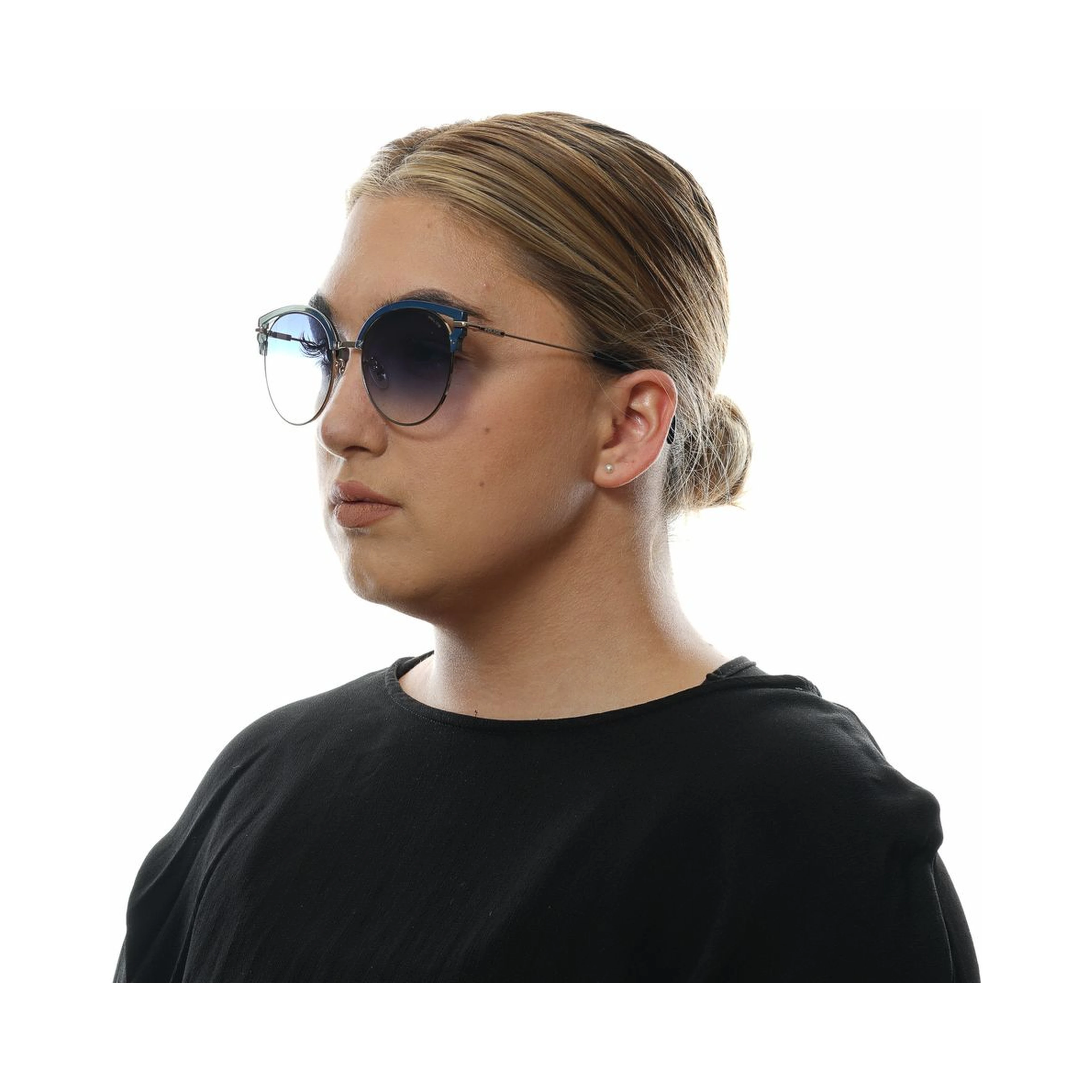 Blue Metal & Plastic Sunglasses