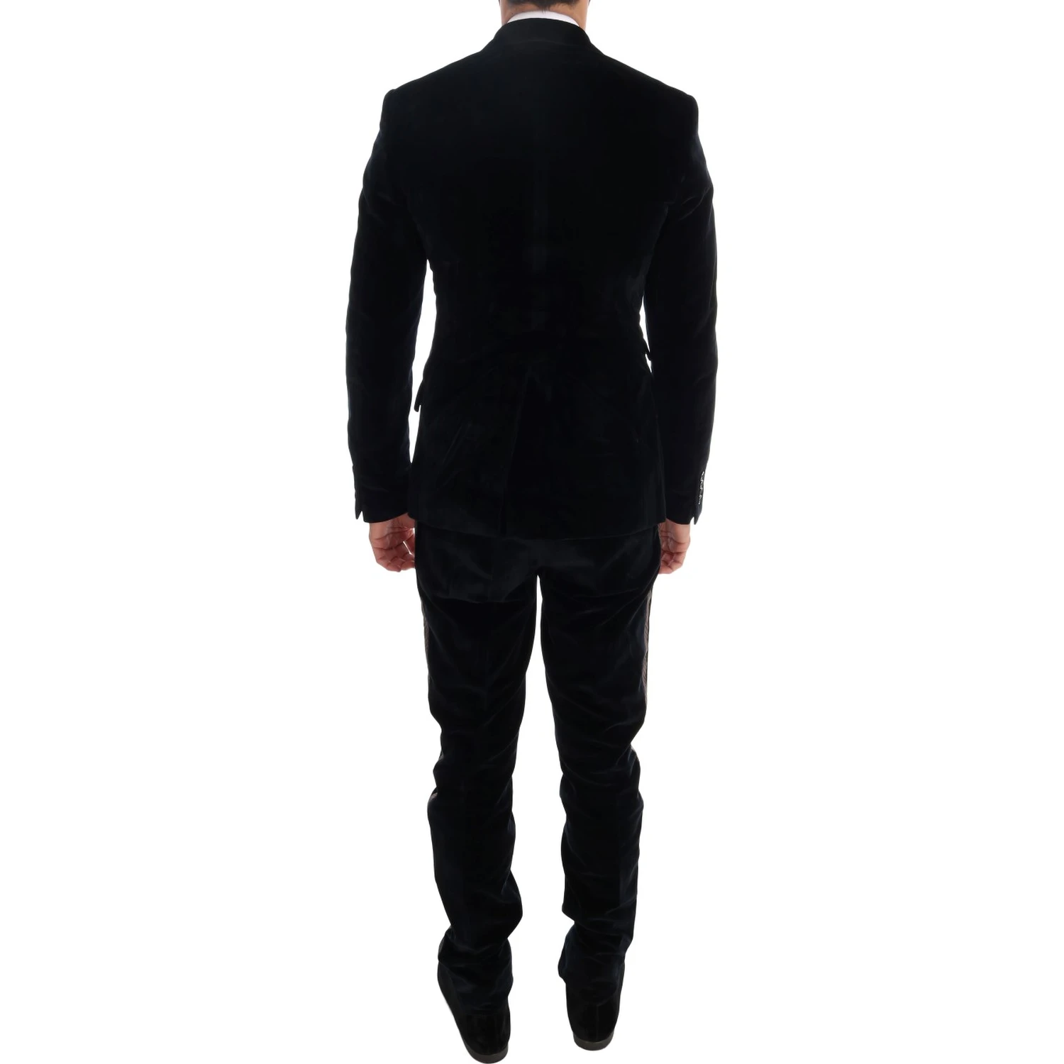 Blue Velvet Two Button Slim 3 Piece Suit