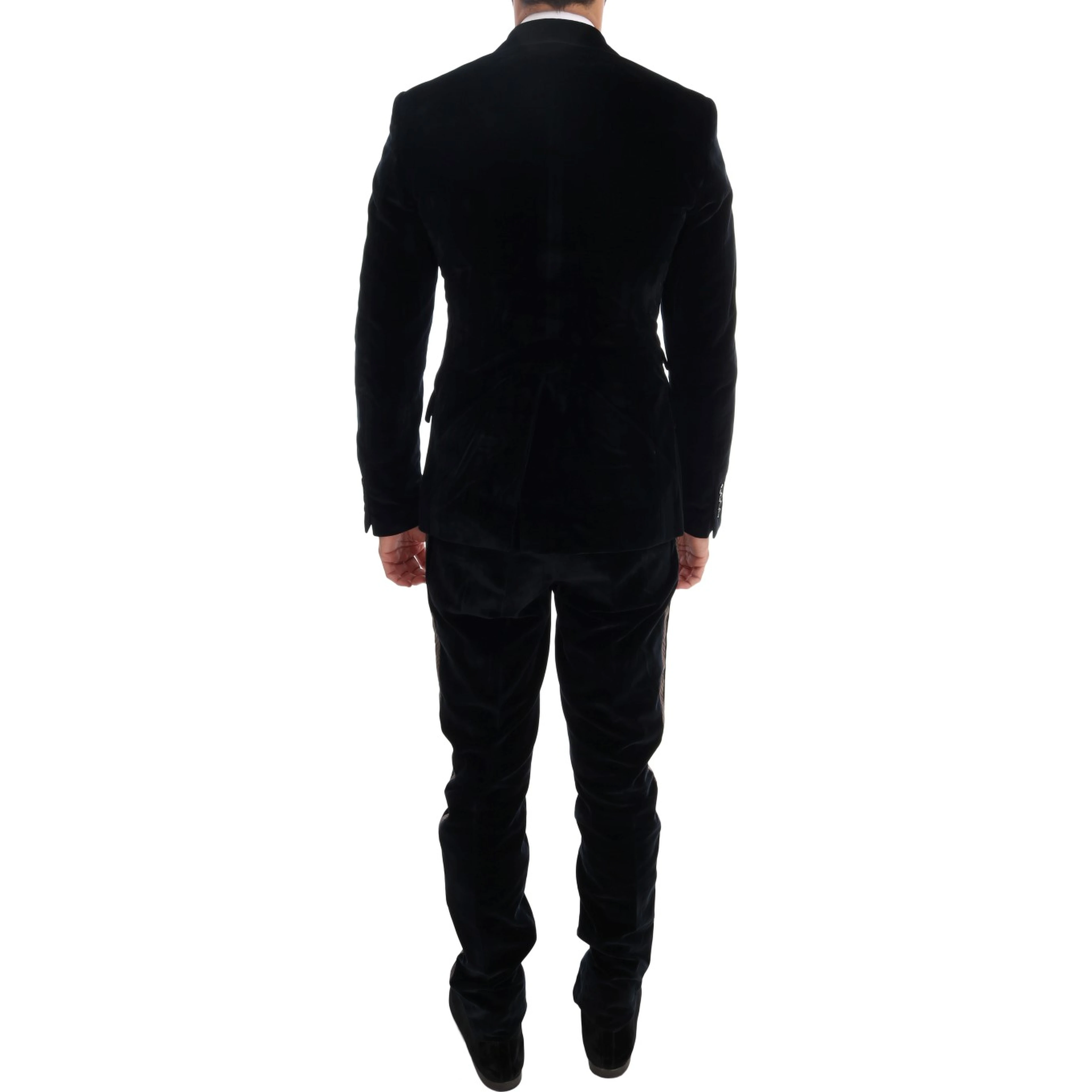 Blue Velvet Two Button Slim 3 Piece Suit