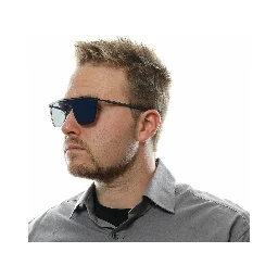 Blue Metal & Plastic Sunglasses