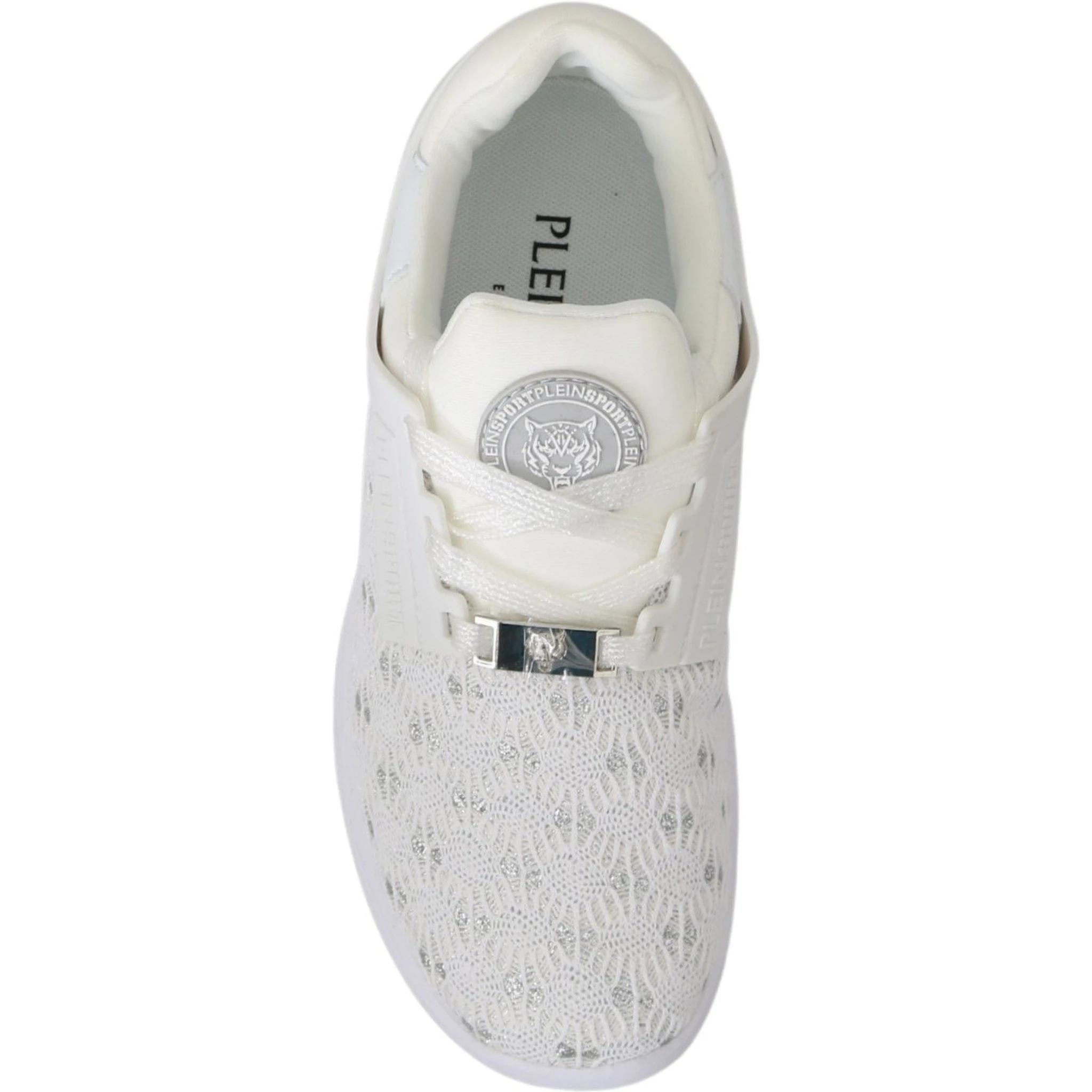 White Polyester Casual Sneakers Shoes