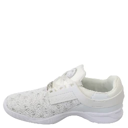 White Polyester Casual Sneakers Shoes