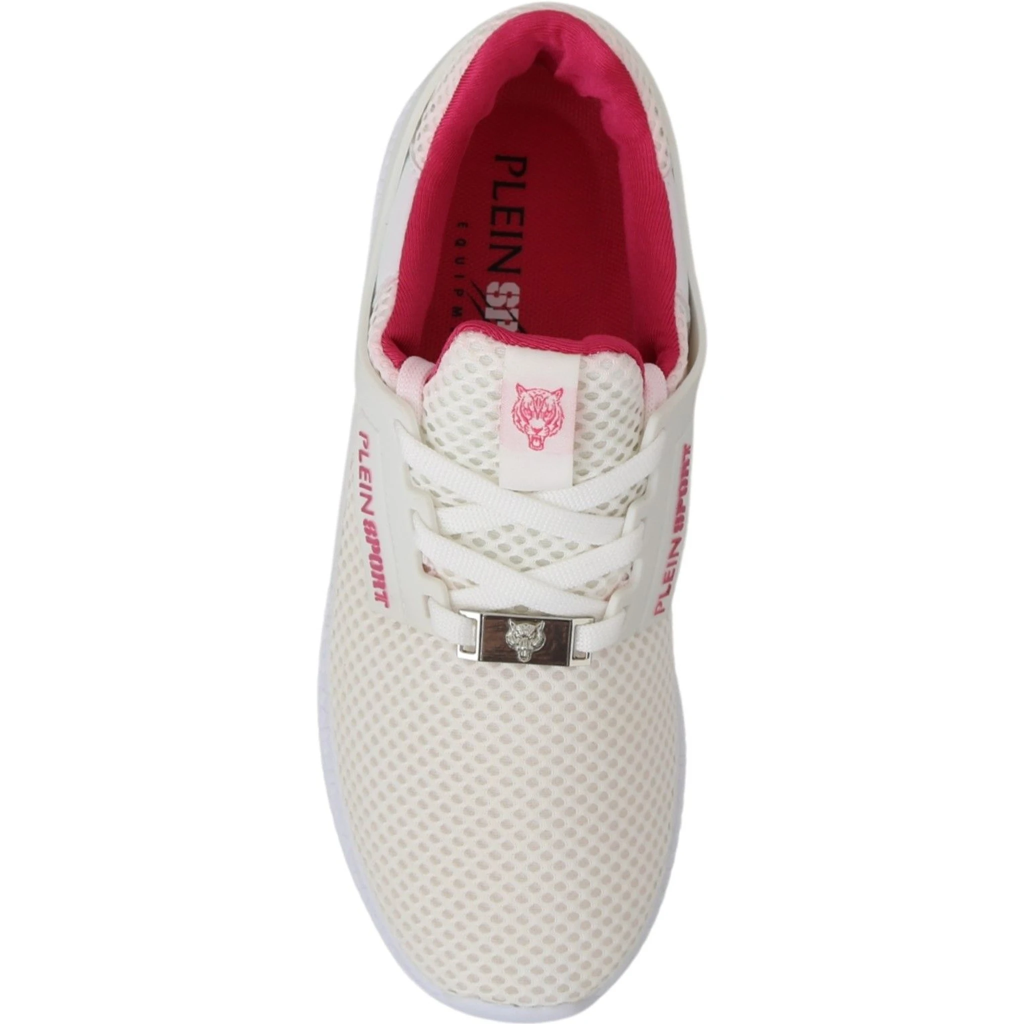 White Pink Polyester Becky Sneakers Shoes