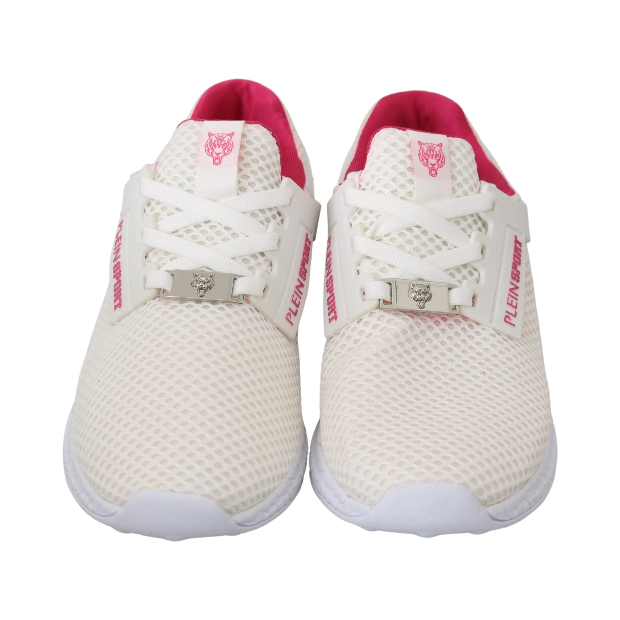 White Pink Polyester Becky Sneakers Shoes