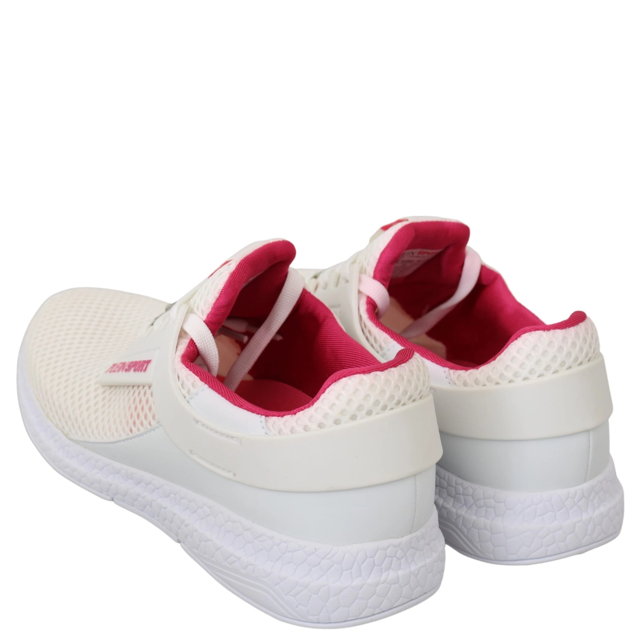 White Pink Polyester Becky Sneakers Shoes