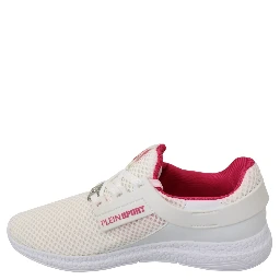 White Pink Polyester Becky Sneakers Shoes