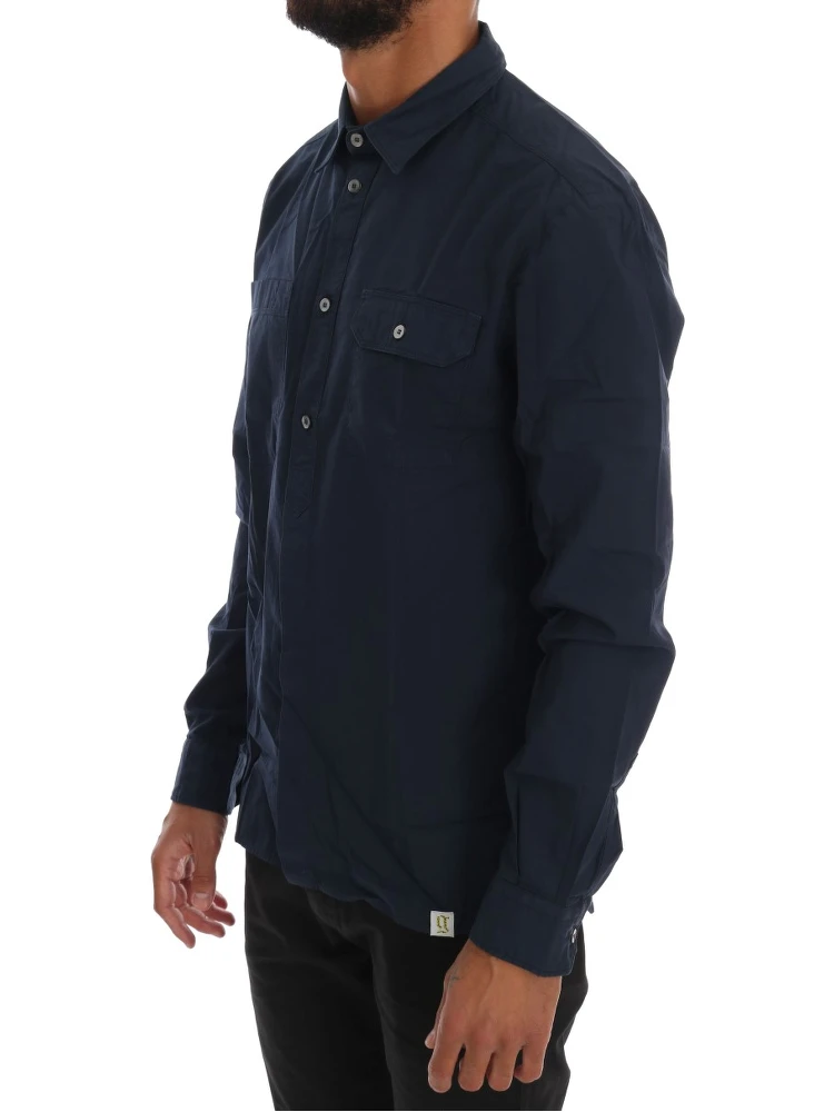 Blue Casual Cotton Long Sleeve Shirt alternative