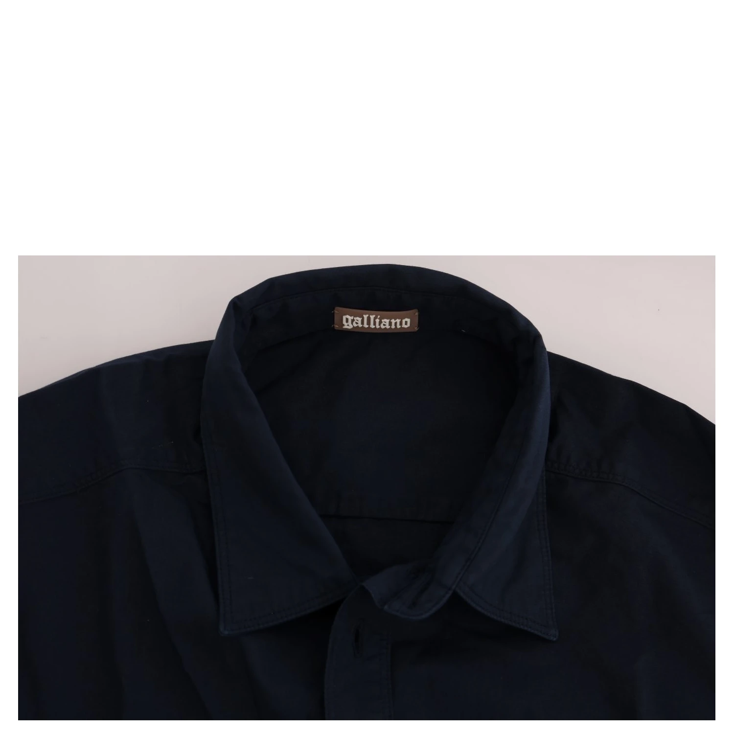 Blue Casual Cotton Long Sleeve Shirt