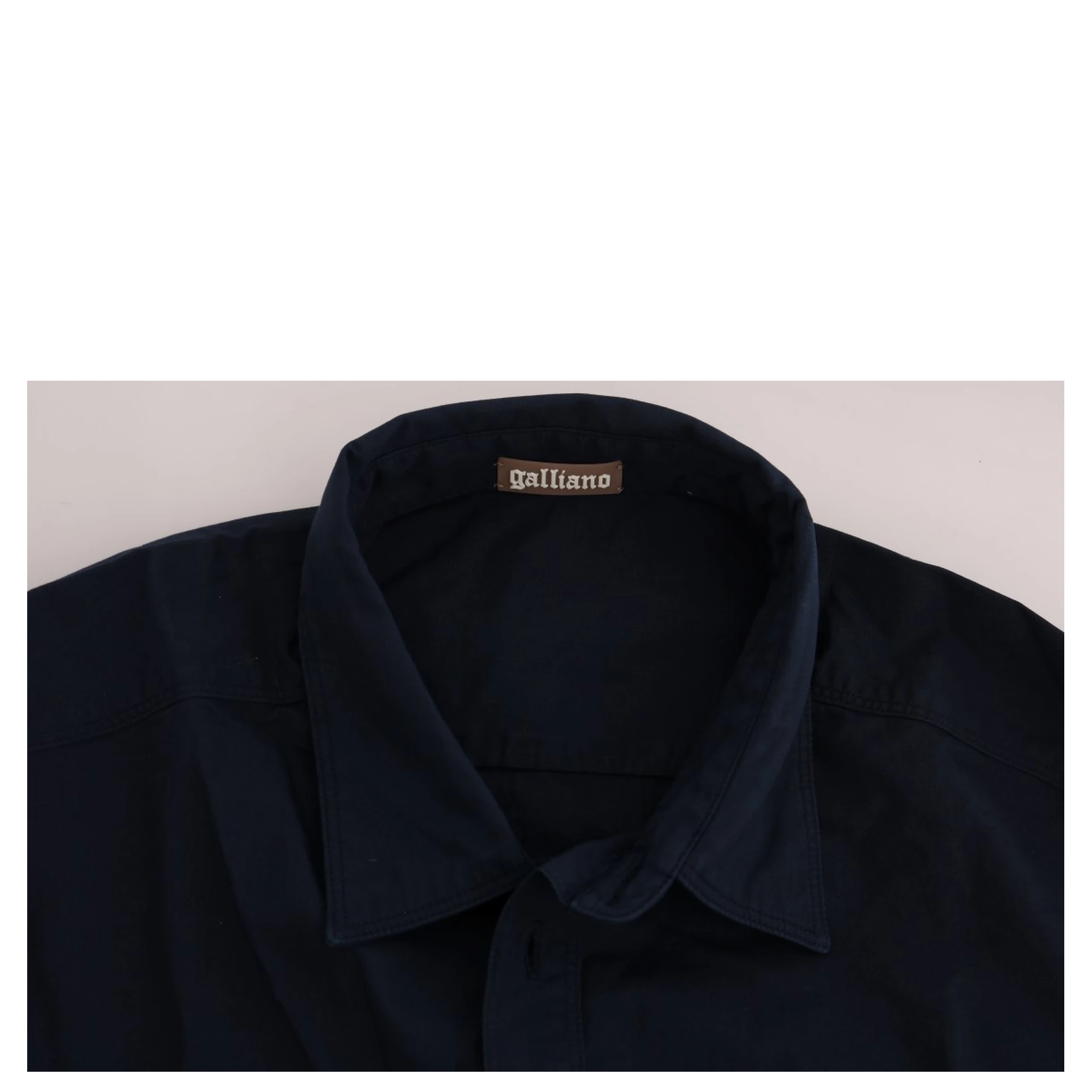 Blue Casual Cotton Long Sleeve Shirt