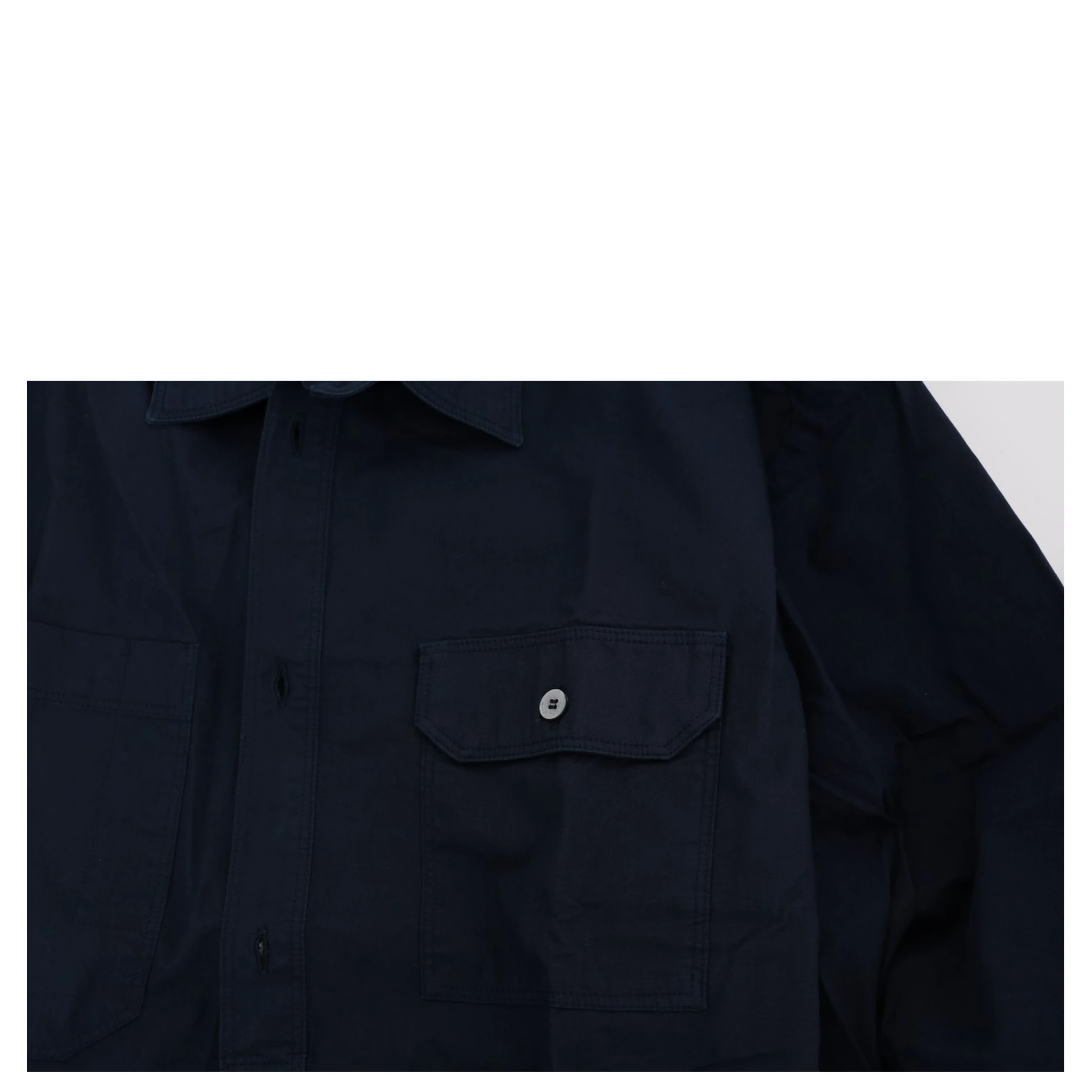 Blue Casual Cotton Long Sleeve Shirt