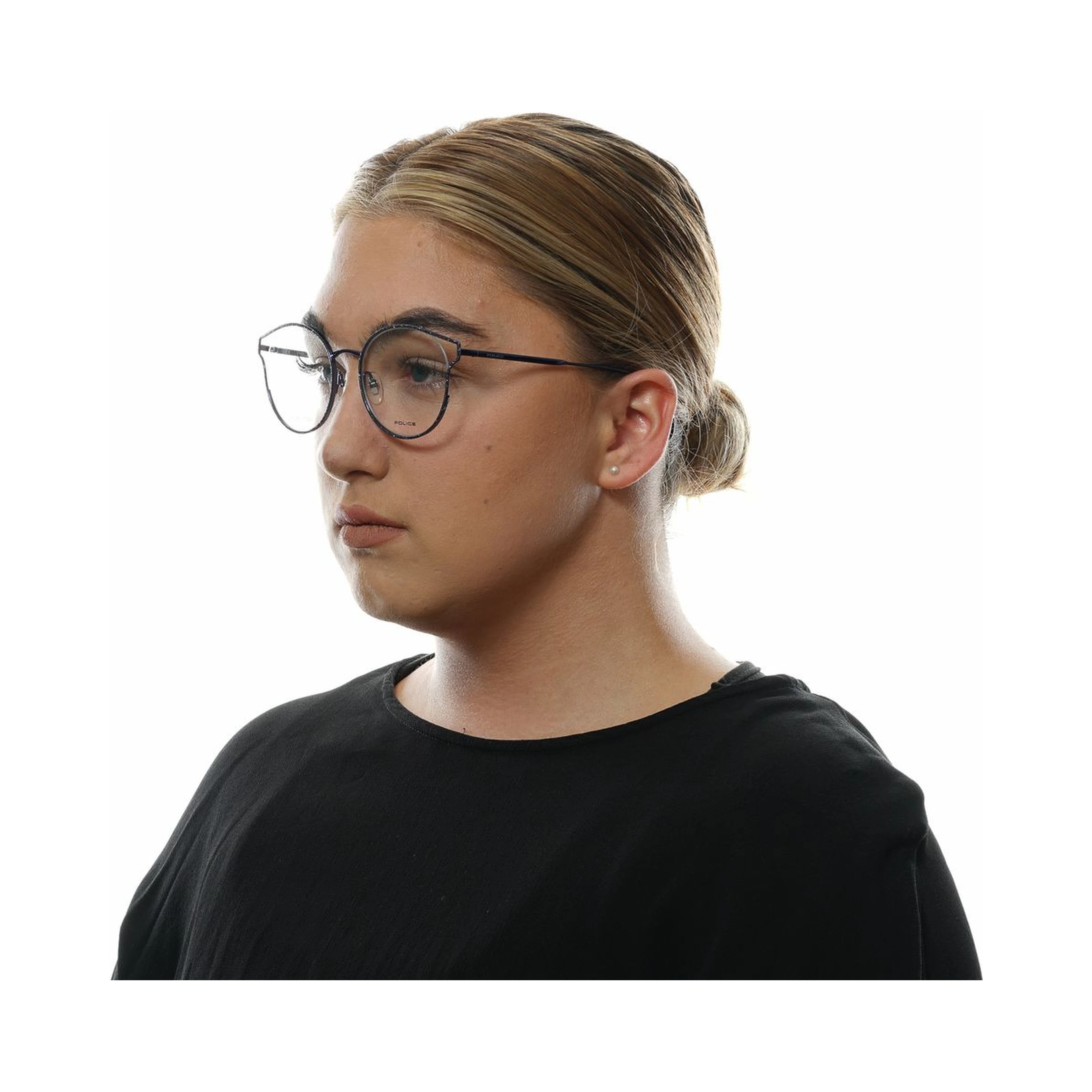 Blue Metal & Plastic Glasses (Frames)
