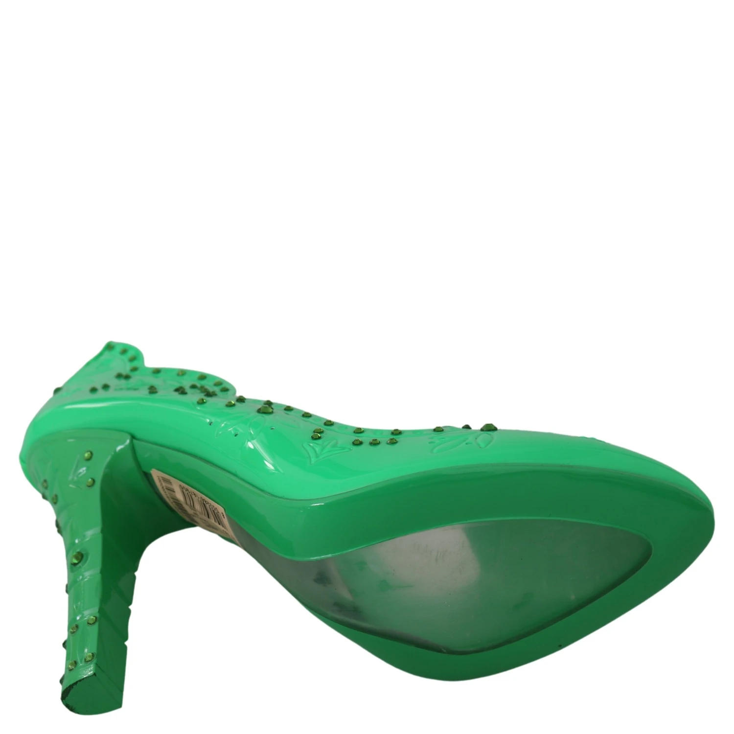 Green Crystal Floral Heels CINDERELLA Shoes