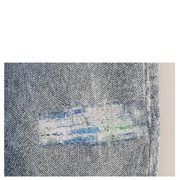 Blue Wash Torn Stretch Slim Fit Jeans