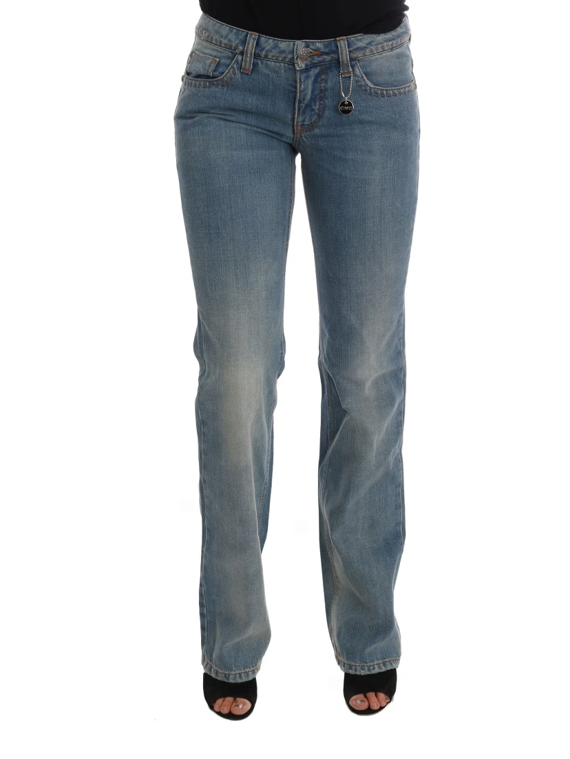 Blue Wash Cotton Classic Jeans