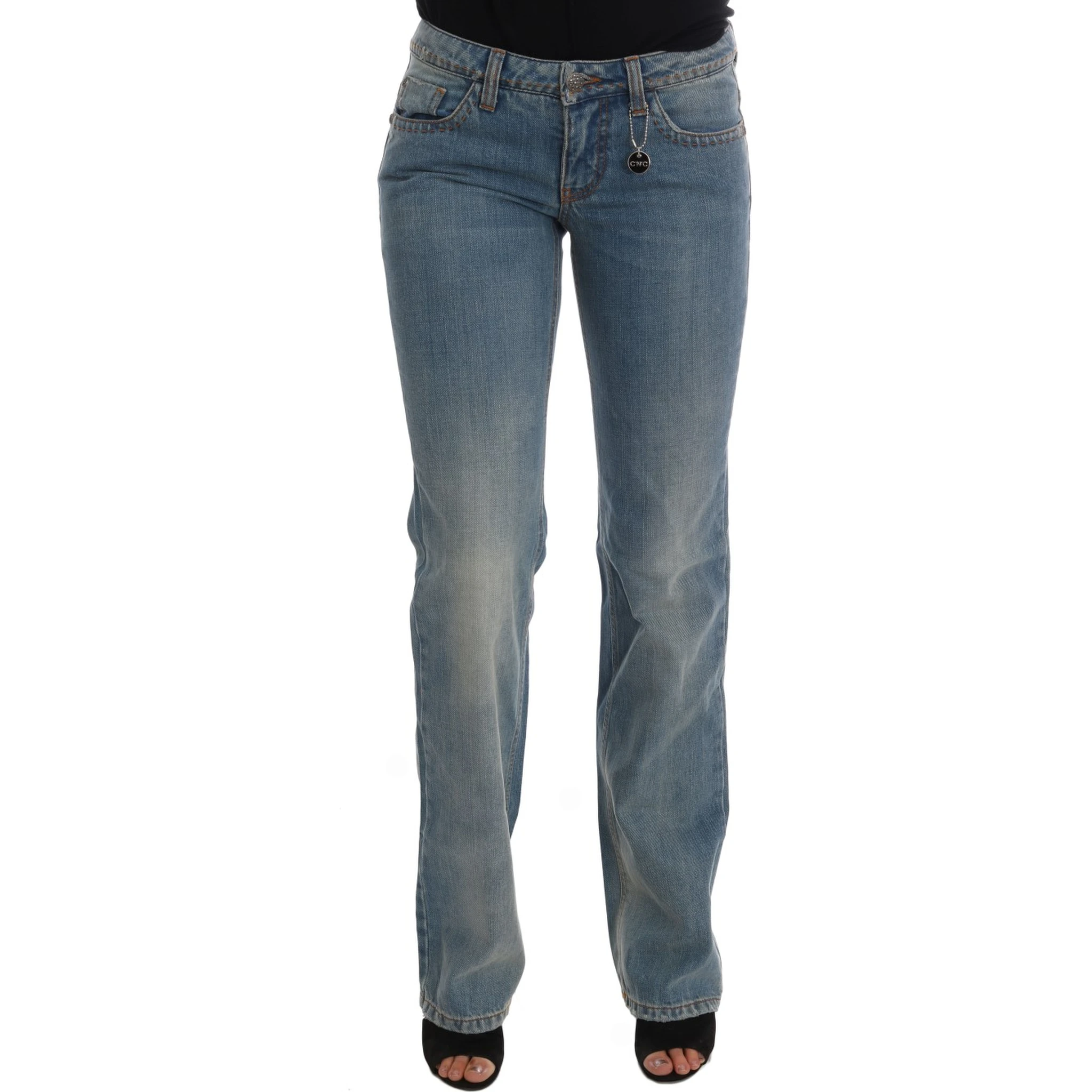 Blue Wash Cotton Classic Jeans
