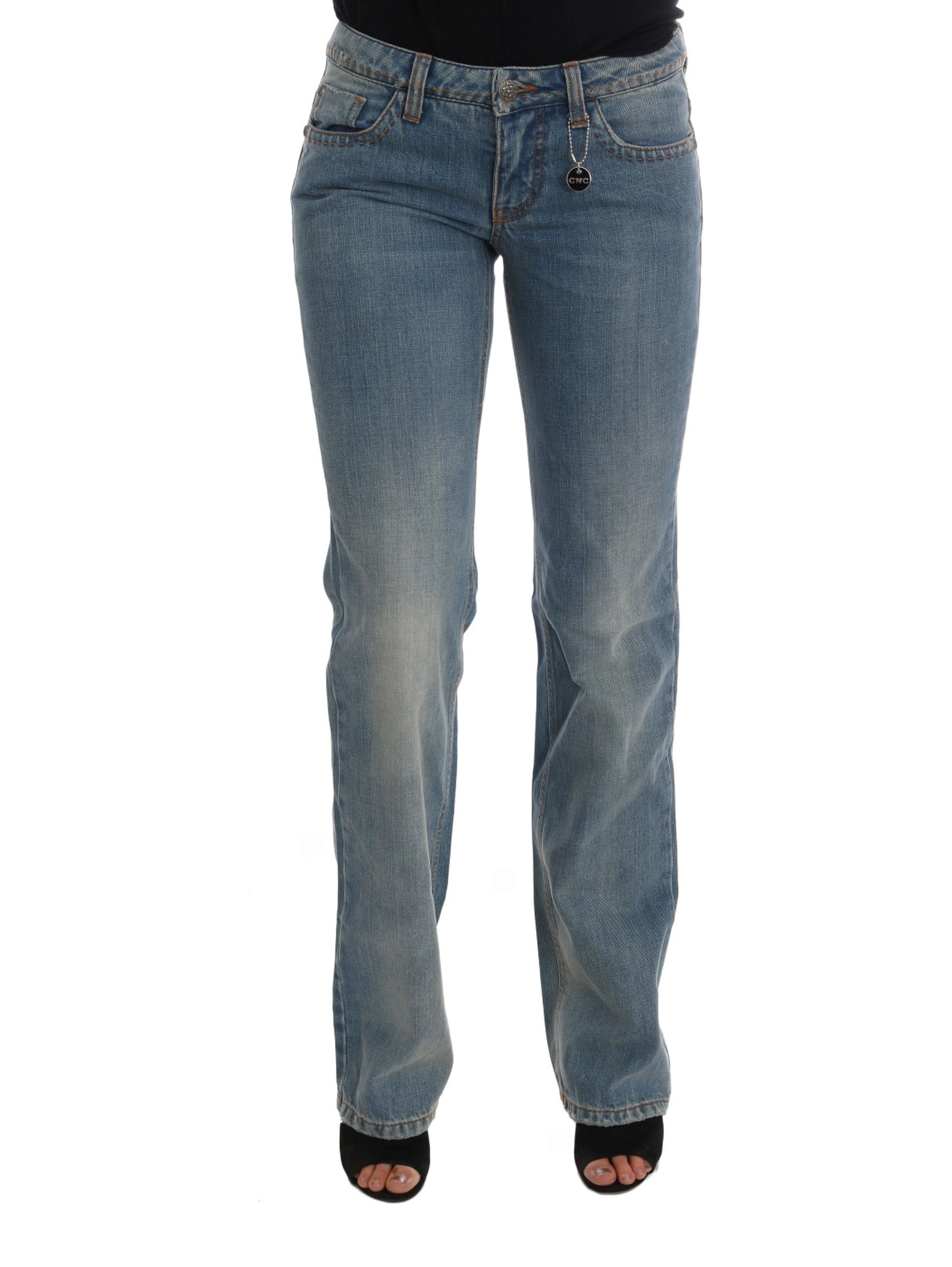 Blue Wash Cotton Classic Jeans