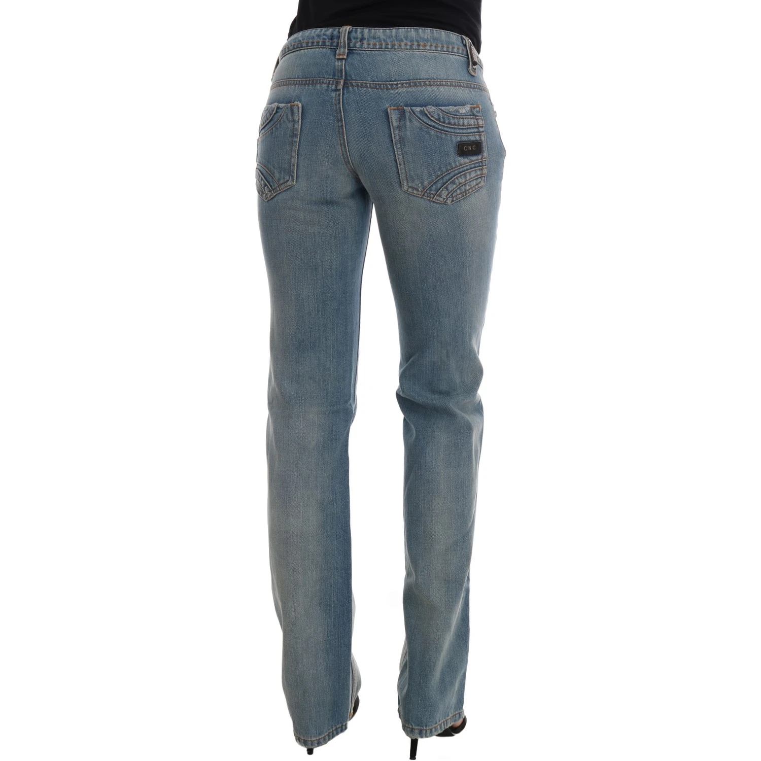 Blue Wash Cotton Classic Jeans