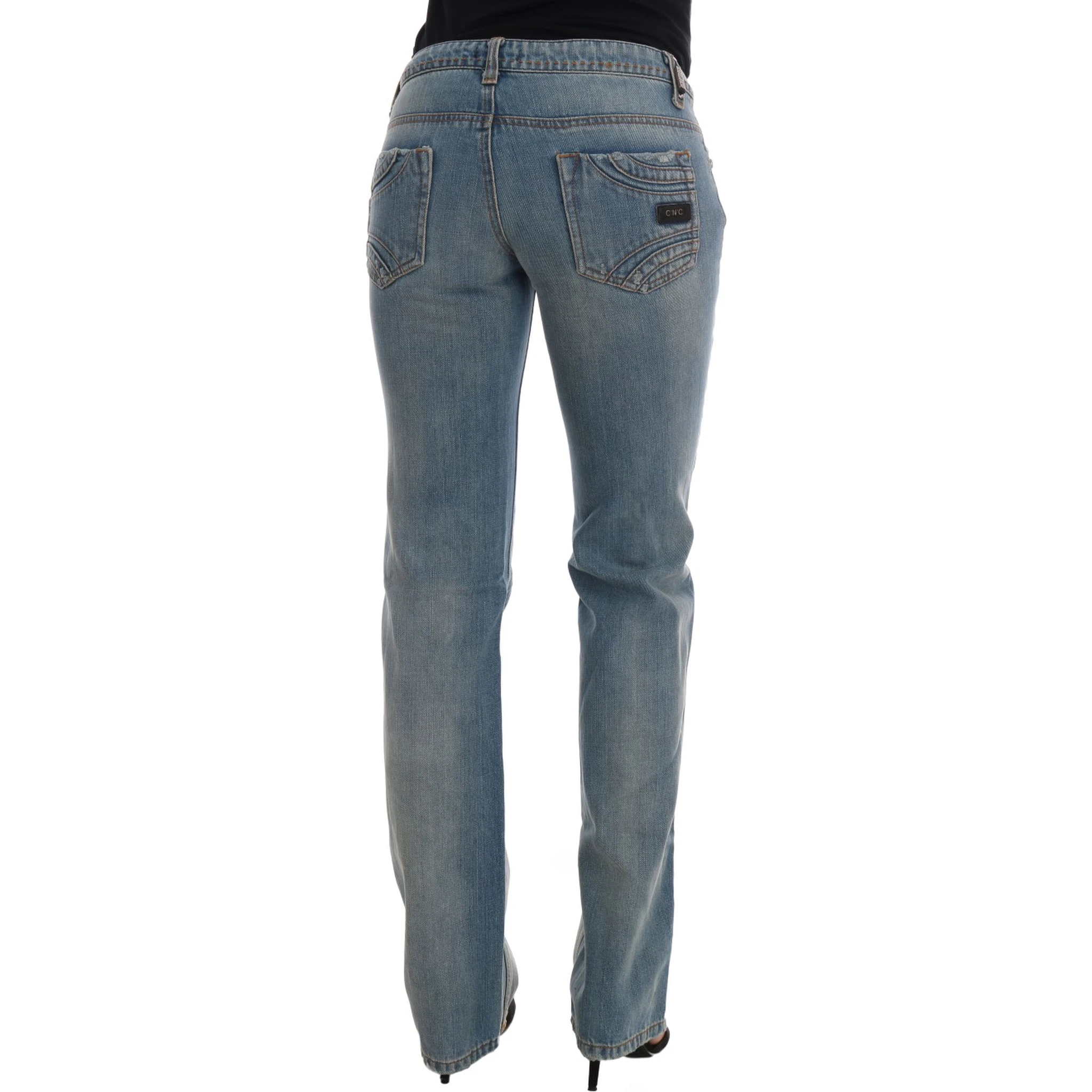 Blue Wash Cotton Classic Jeans