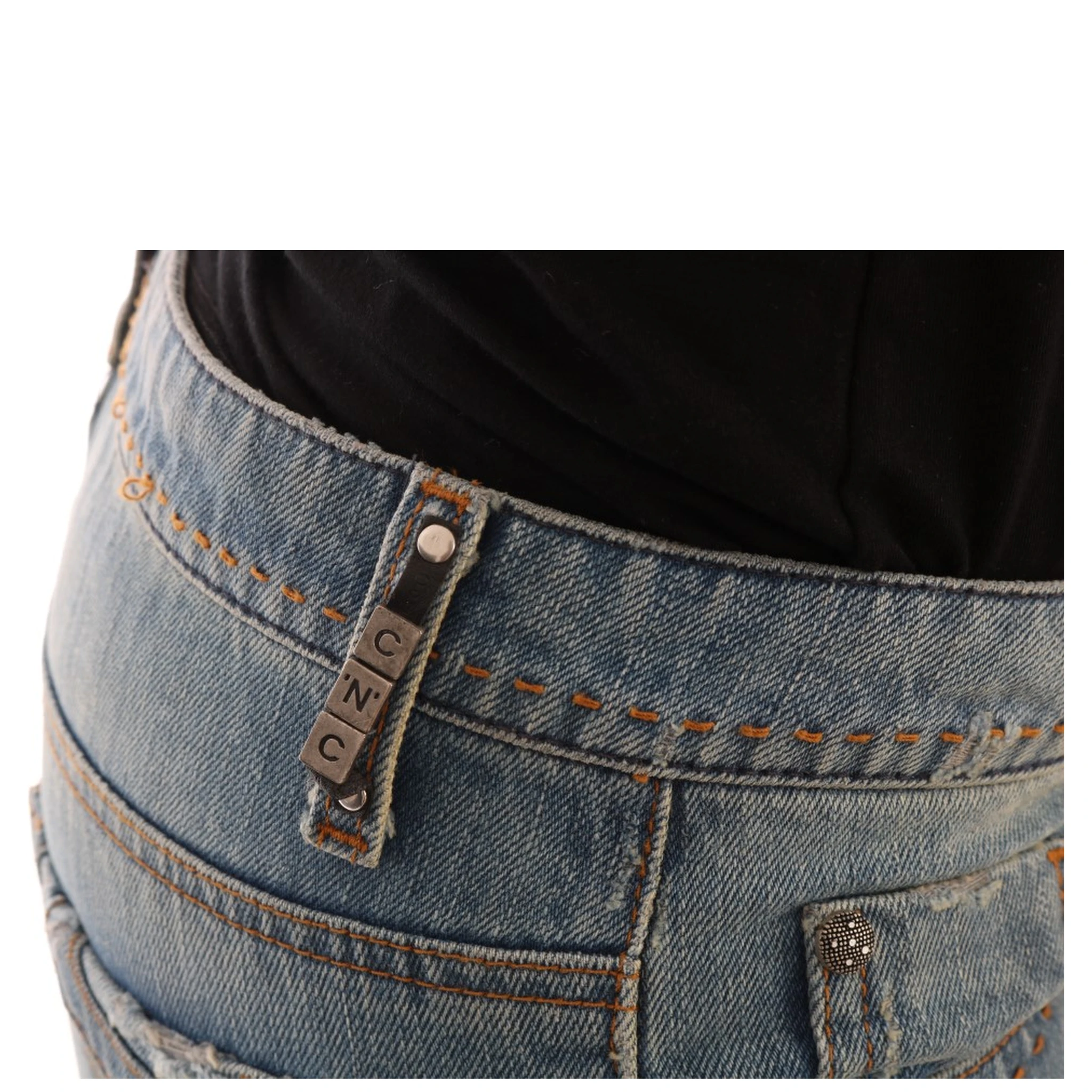 Blue Wash Cotton Classic Jeans