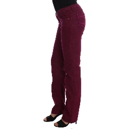 Red Wash Cotton Stretch Denim Jeans