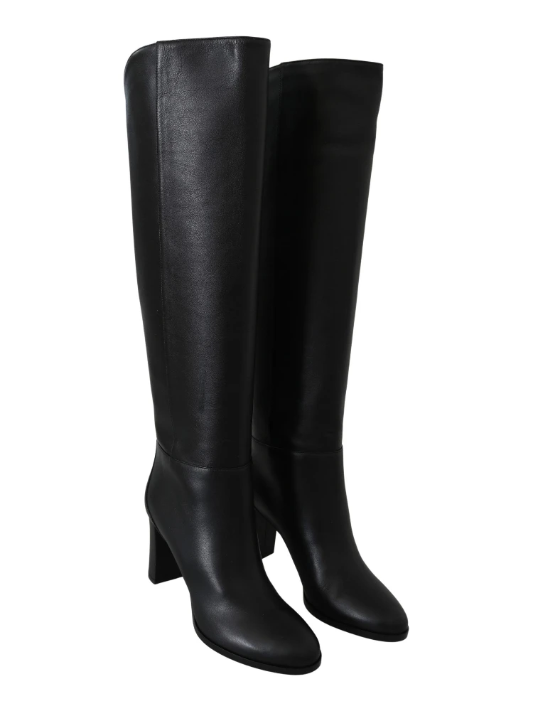 Black Leather Madalie 80 Boots Shoes alternative