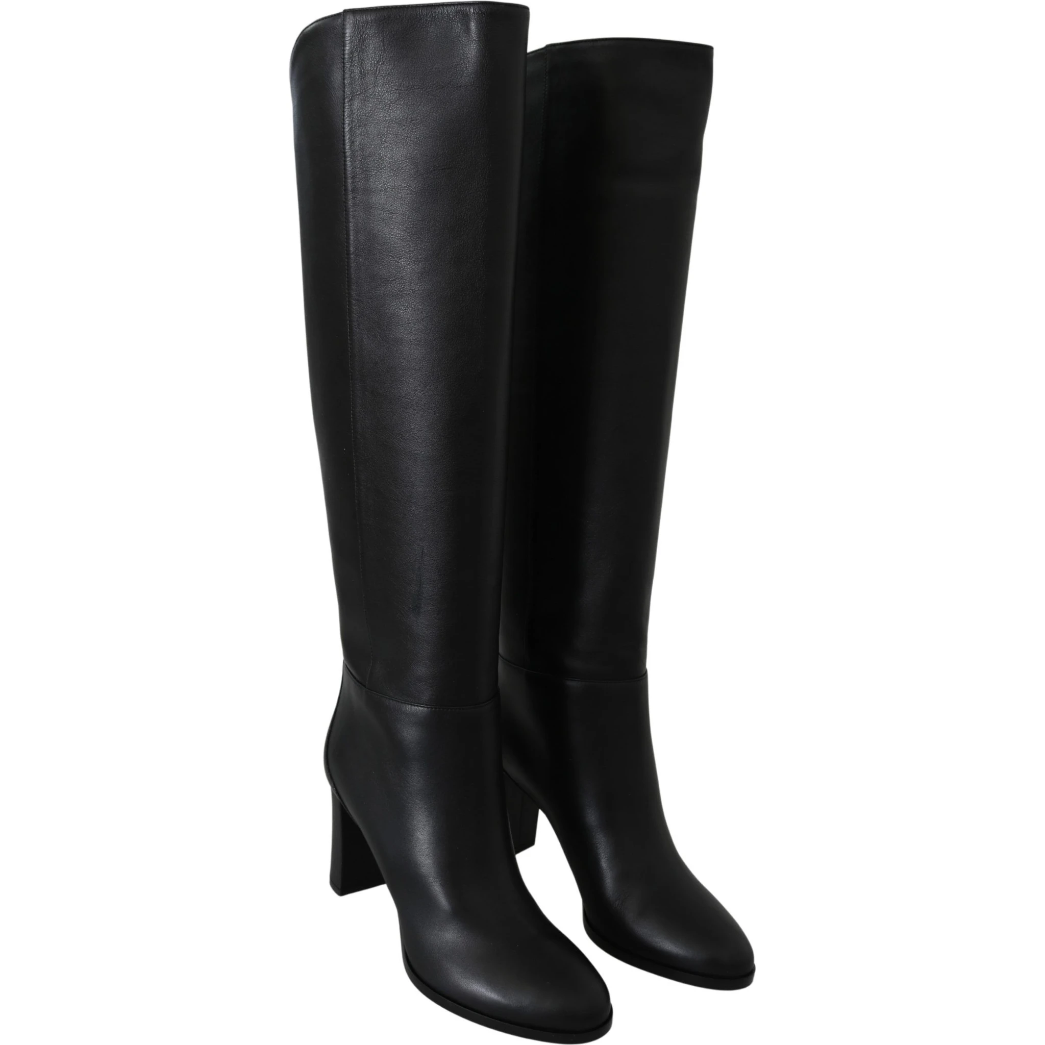 Black Leather Madalie 80 Boots Shoes