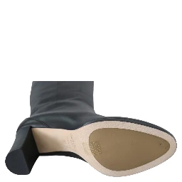 Black Leather Madalie 80 Boots Shoes