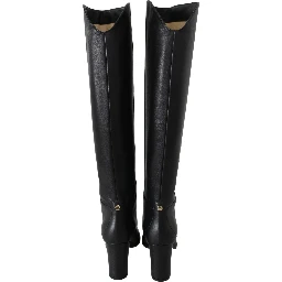 Black Leather Madalie 80 Boots Shoes