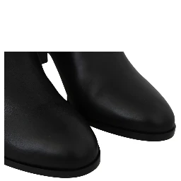 Black Leather Madalie 80 Boots Shoes