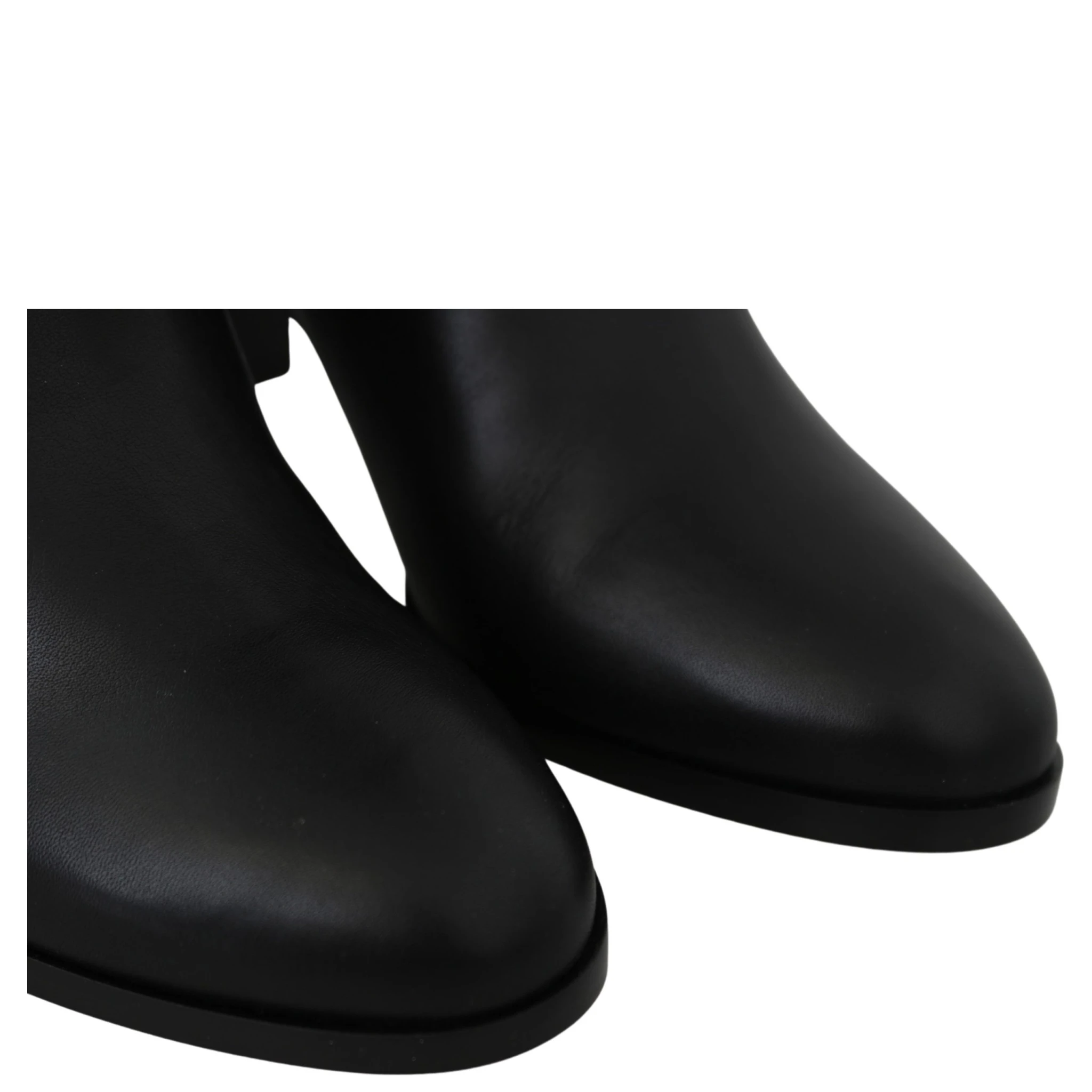 Black Leather Madalie 80 Boots Shoes