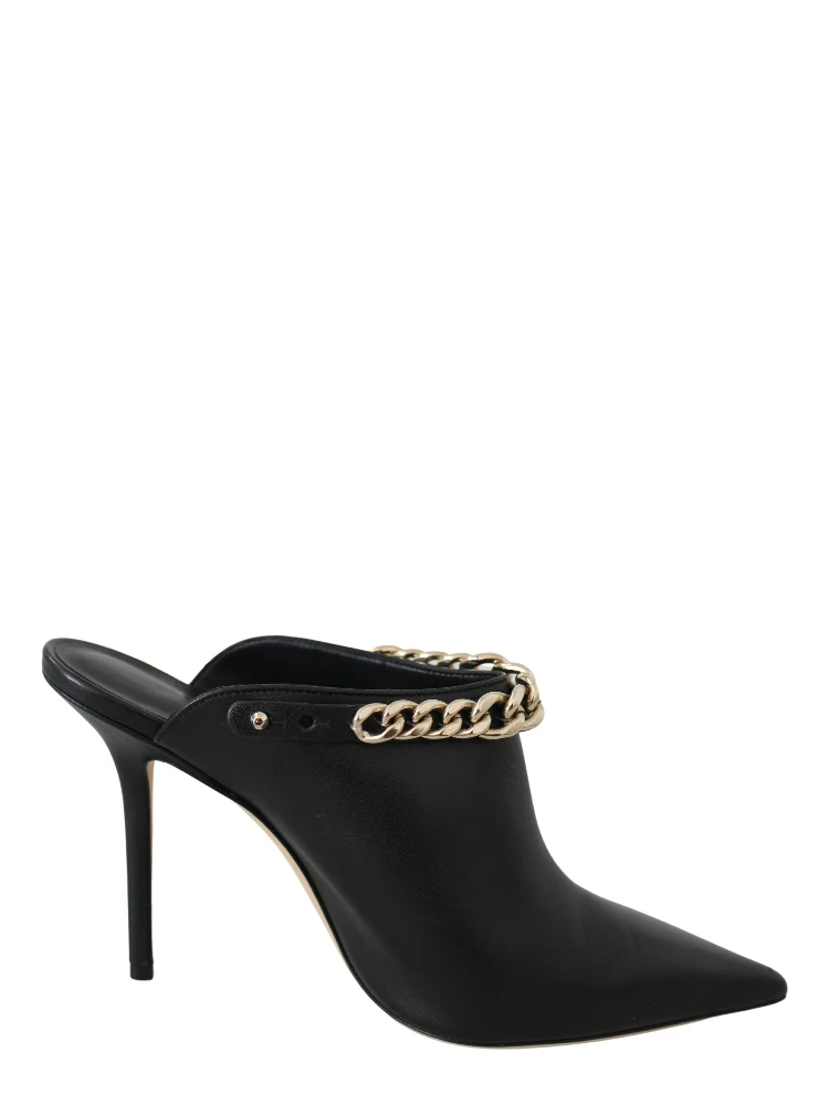 Black Calf Leather Lexx Pumps Shoes