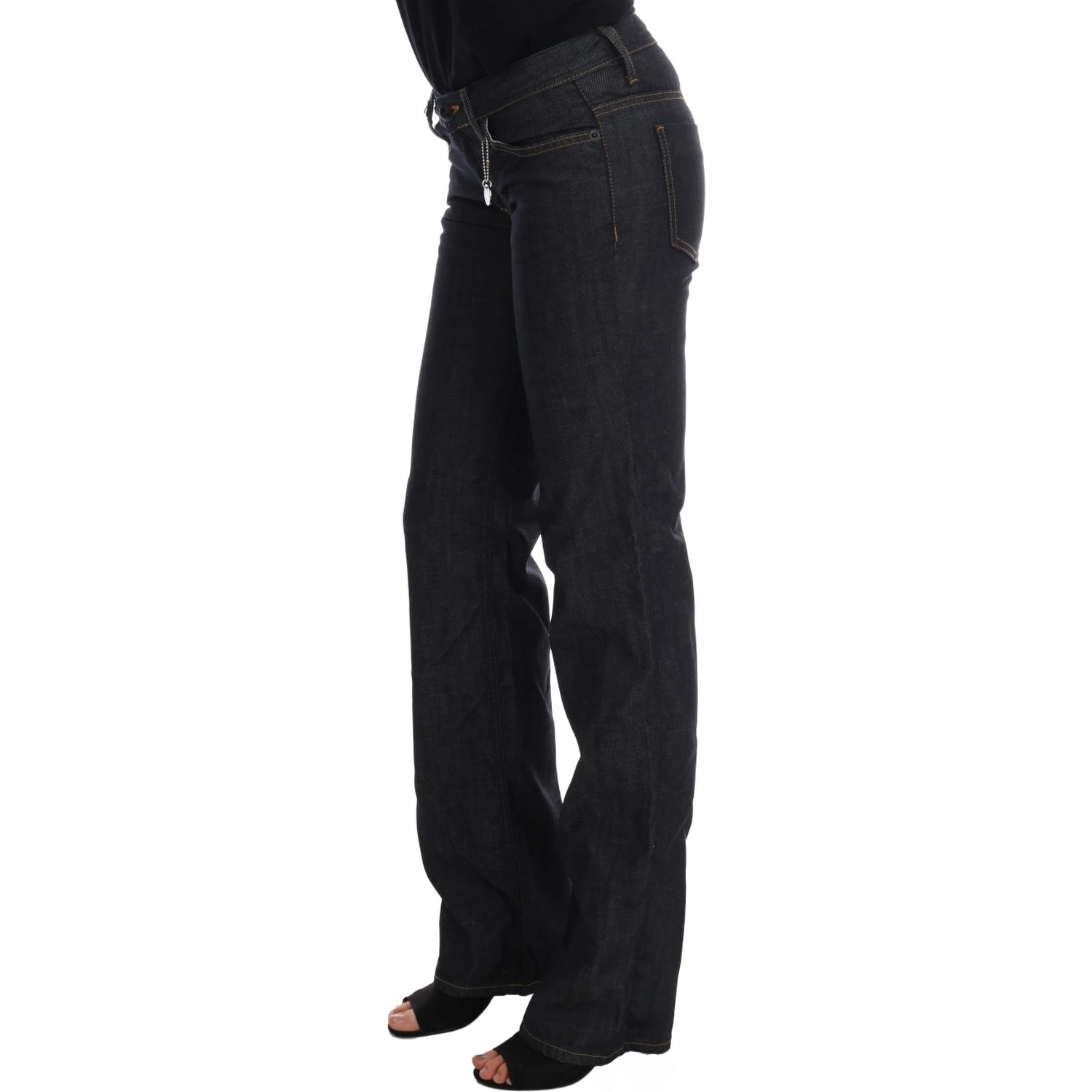 Dark Blue Cotton Classic Fit Jeans